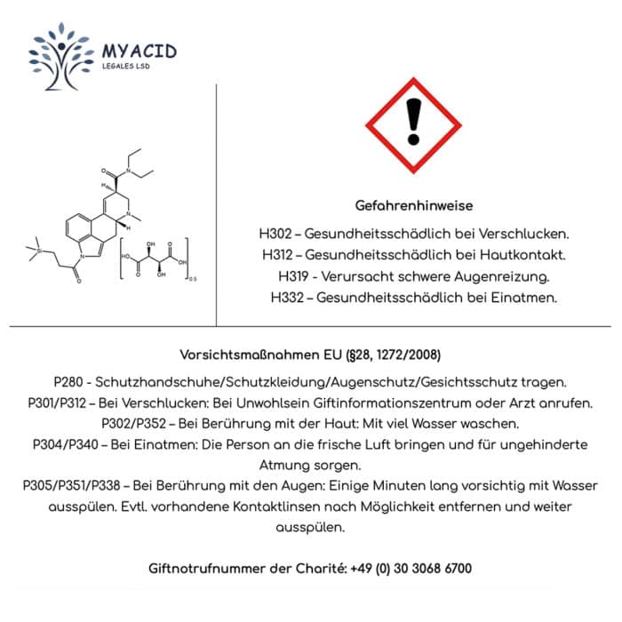 Sicherheitshinweise zu 1S-LSD