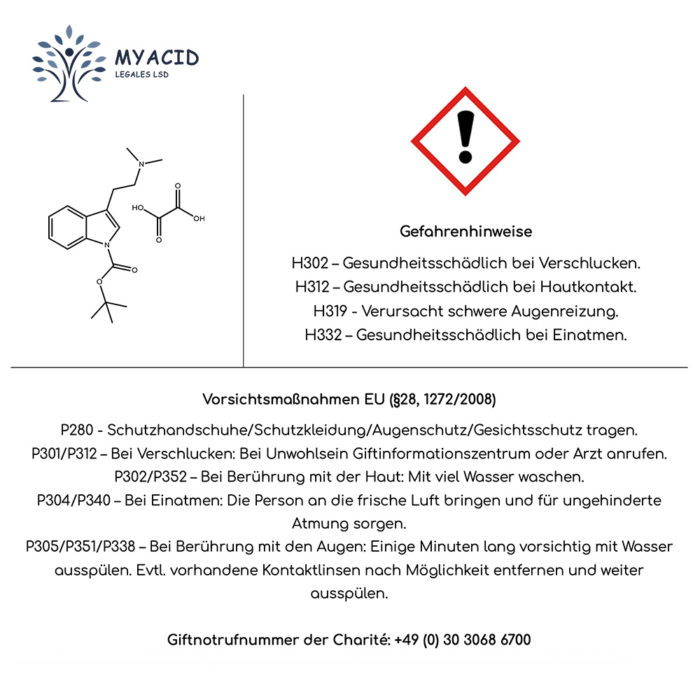 Sicherheitshinweise zu NB-DMT Oxalate